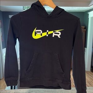 Nike Black Hoodie with Neon Yellow Logo